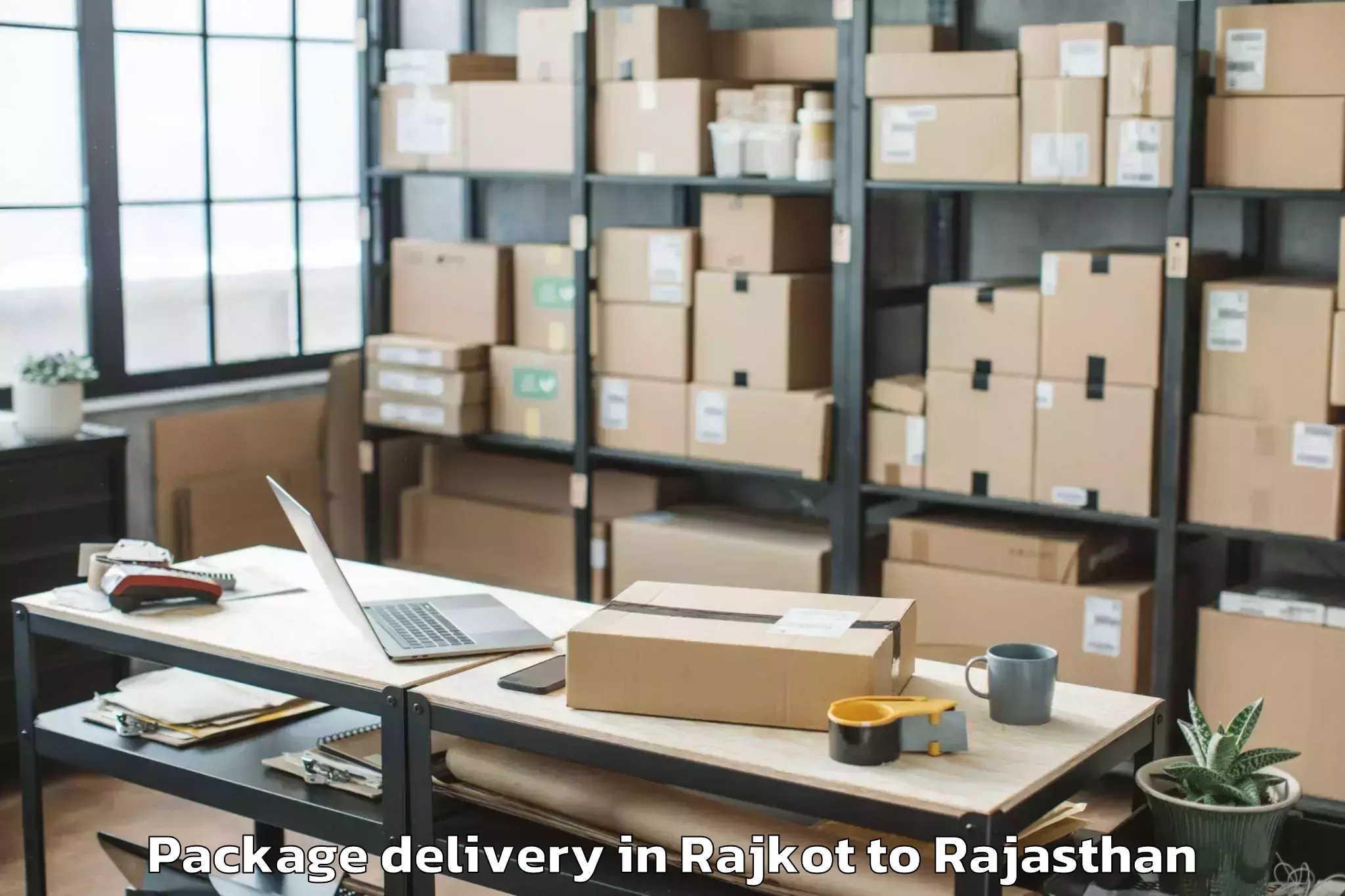 Expert Rajkot to Icfai University Jaipur Jaipur Package Delivery